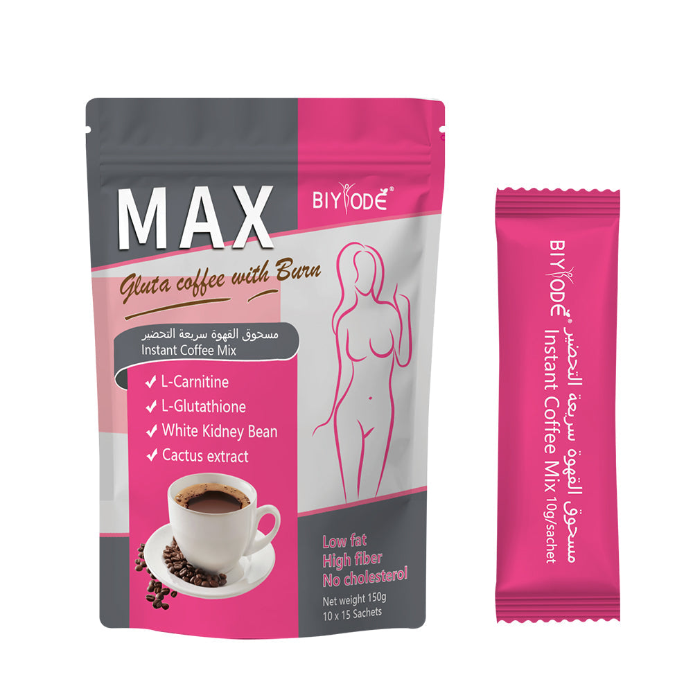 BIYODE MAX Gluta Coffee with Burn Instant Coffee Mix BIYODE MAX Gluta Coffee with Burn Instant Coffee Mix
