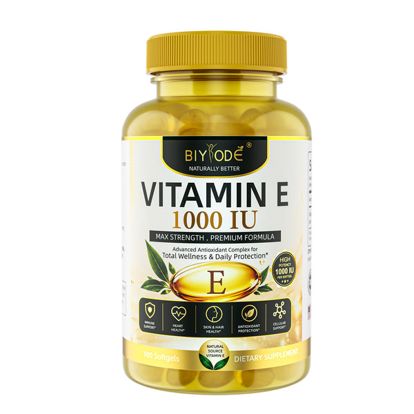 BIYODE Vitamin E 1000 IU – Max Strength