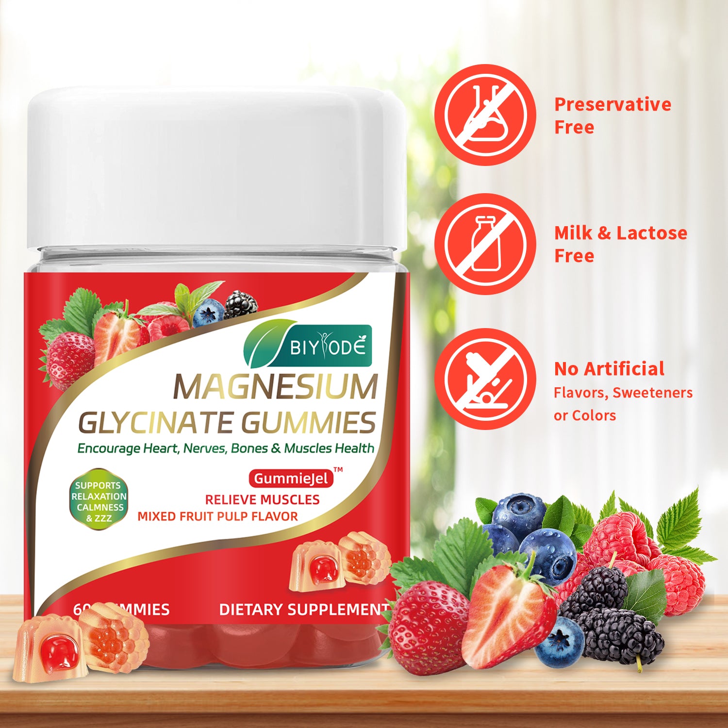 BIYODE Magnesium Glycinate Gummies