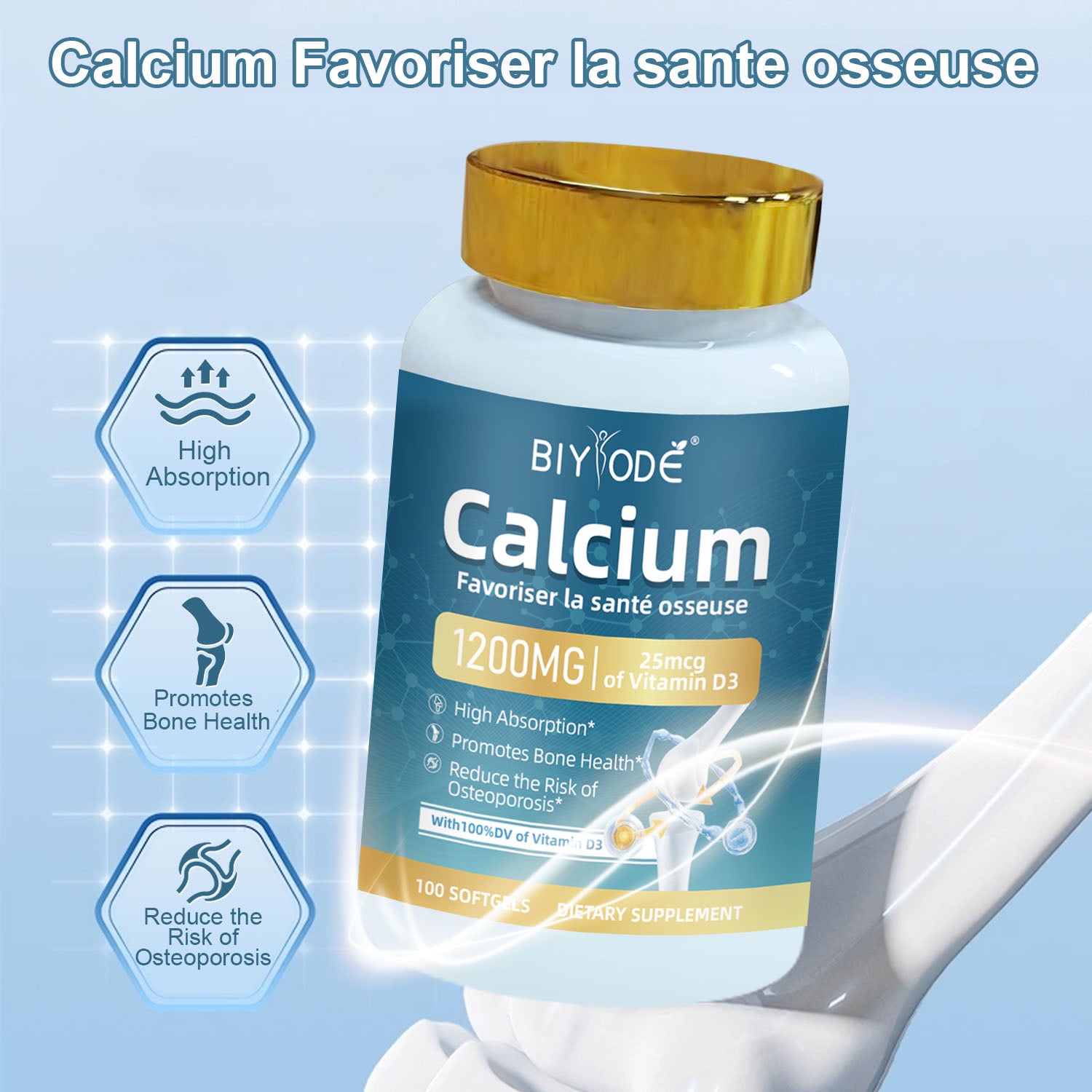 BIYODE Calcium with Vitamin D3