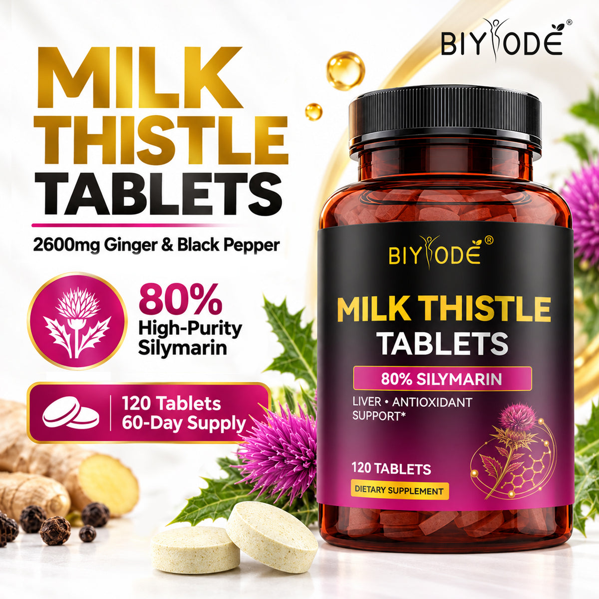 BIYODE Milk Thistle Tablets