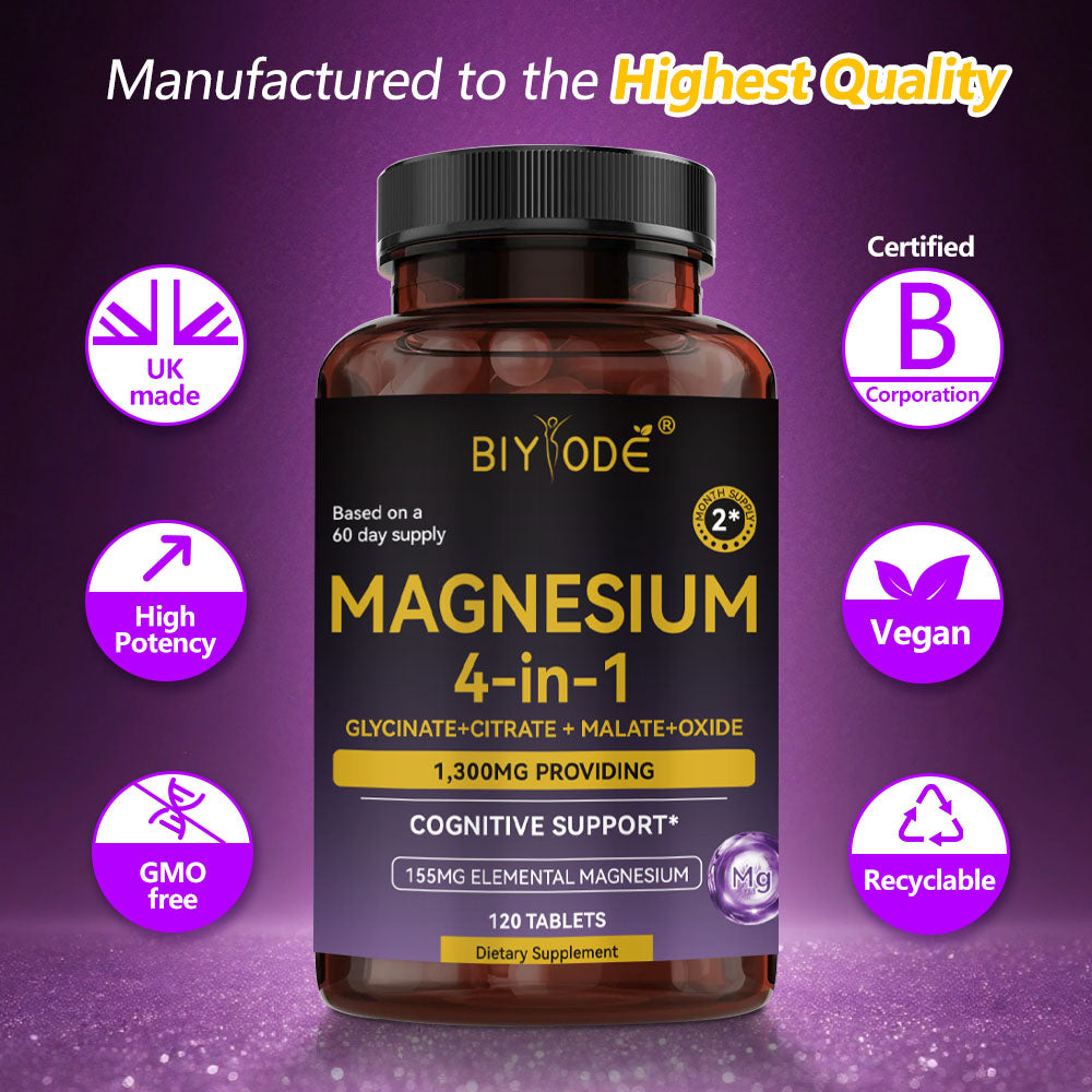 BIYODE – Magnesium 4‑in‑1 Complex