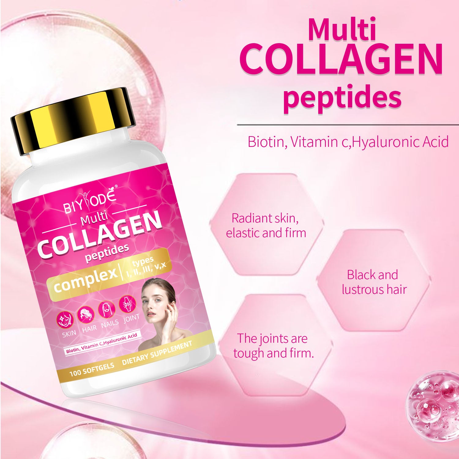 BIYODE Multi Collagen Peptides Complex
