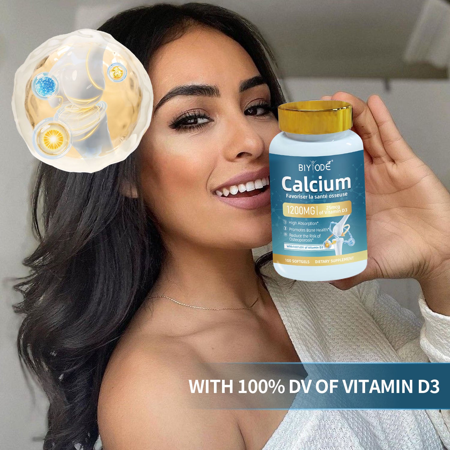 BIYODE Calcium with Vitamin D3