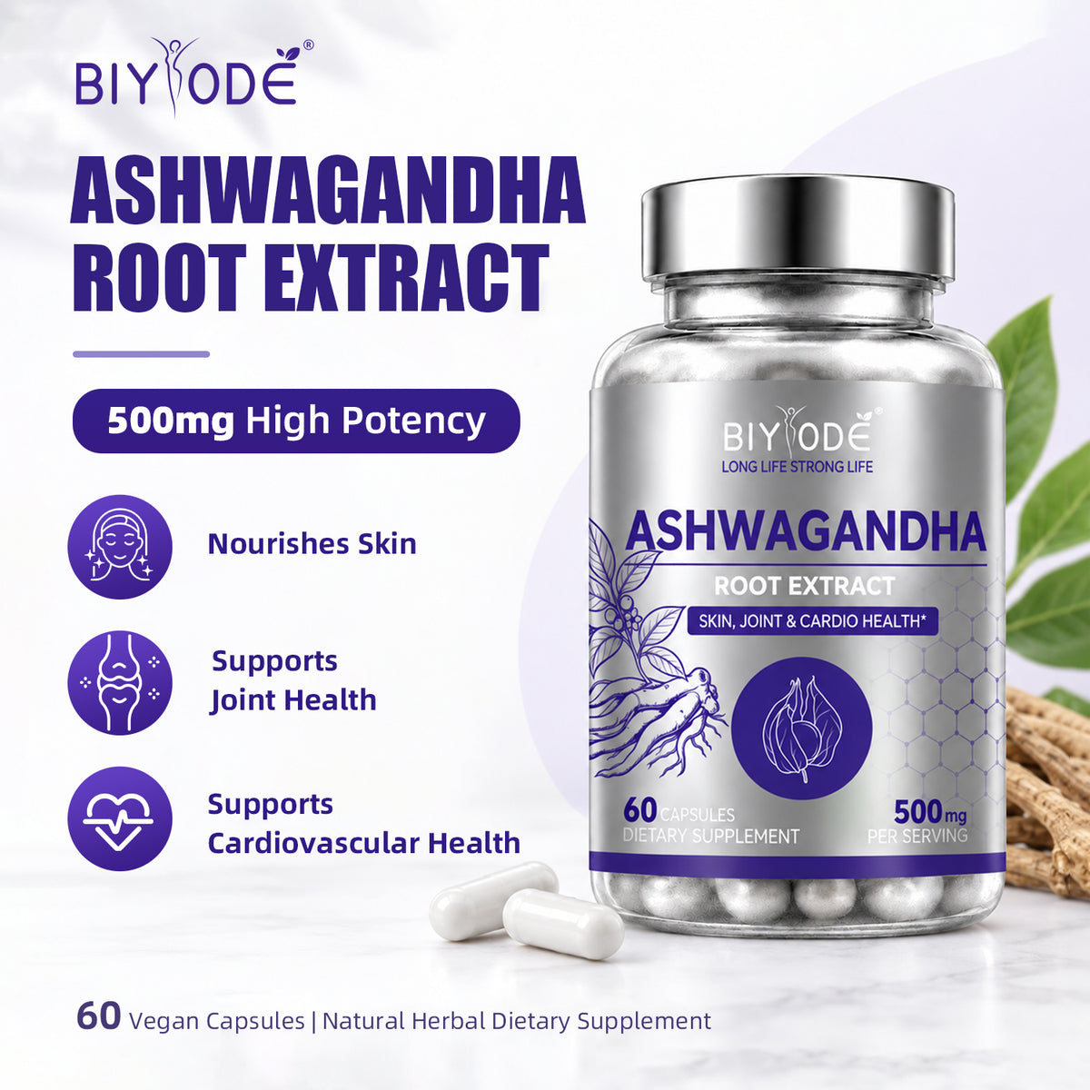 BIYODE Ashwagandha Root Extract