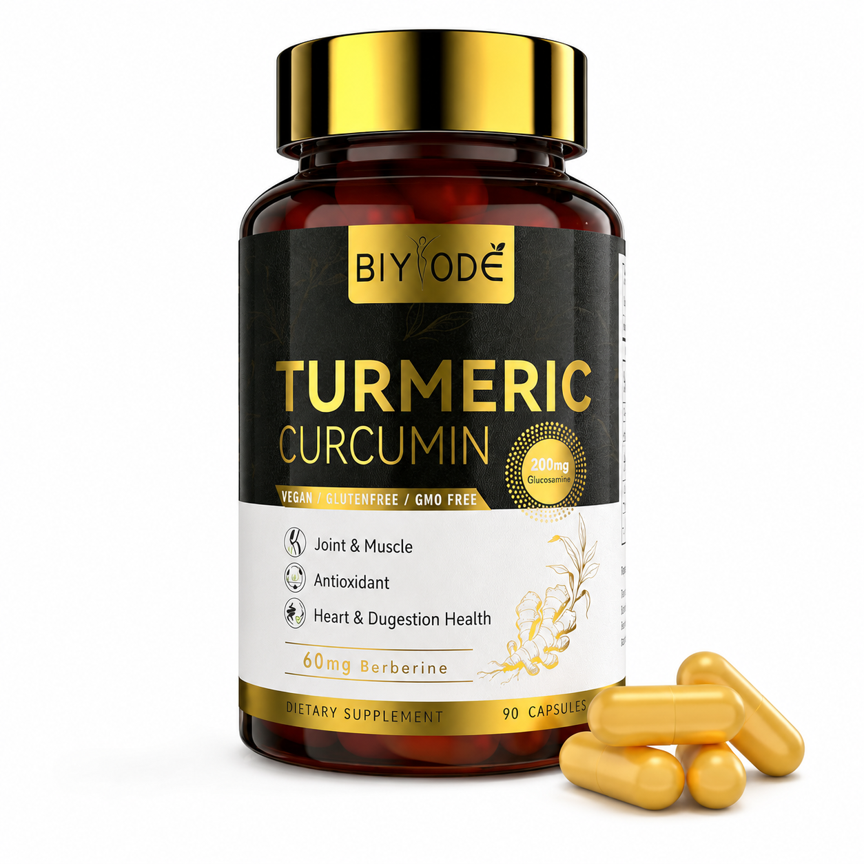 BIYODE Turmeric Curcumin
