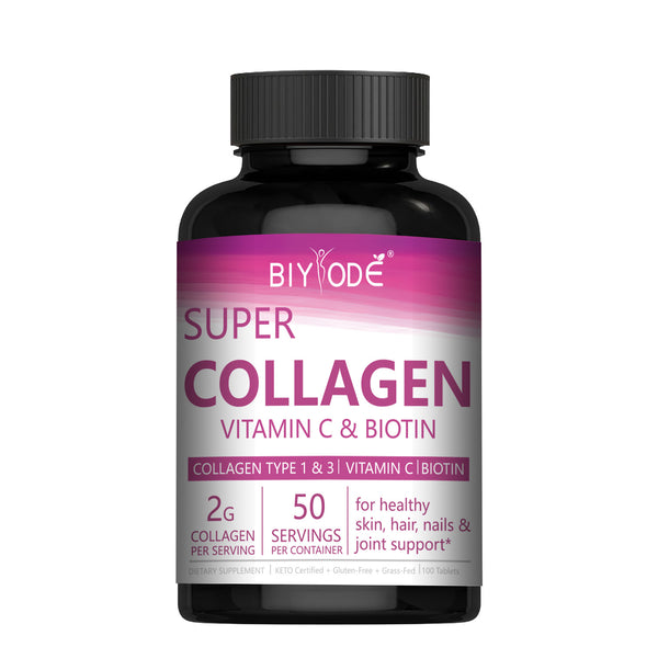 BIYODE Super Collagen + Vitamin C &amp; Biotin Tablets