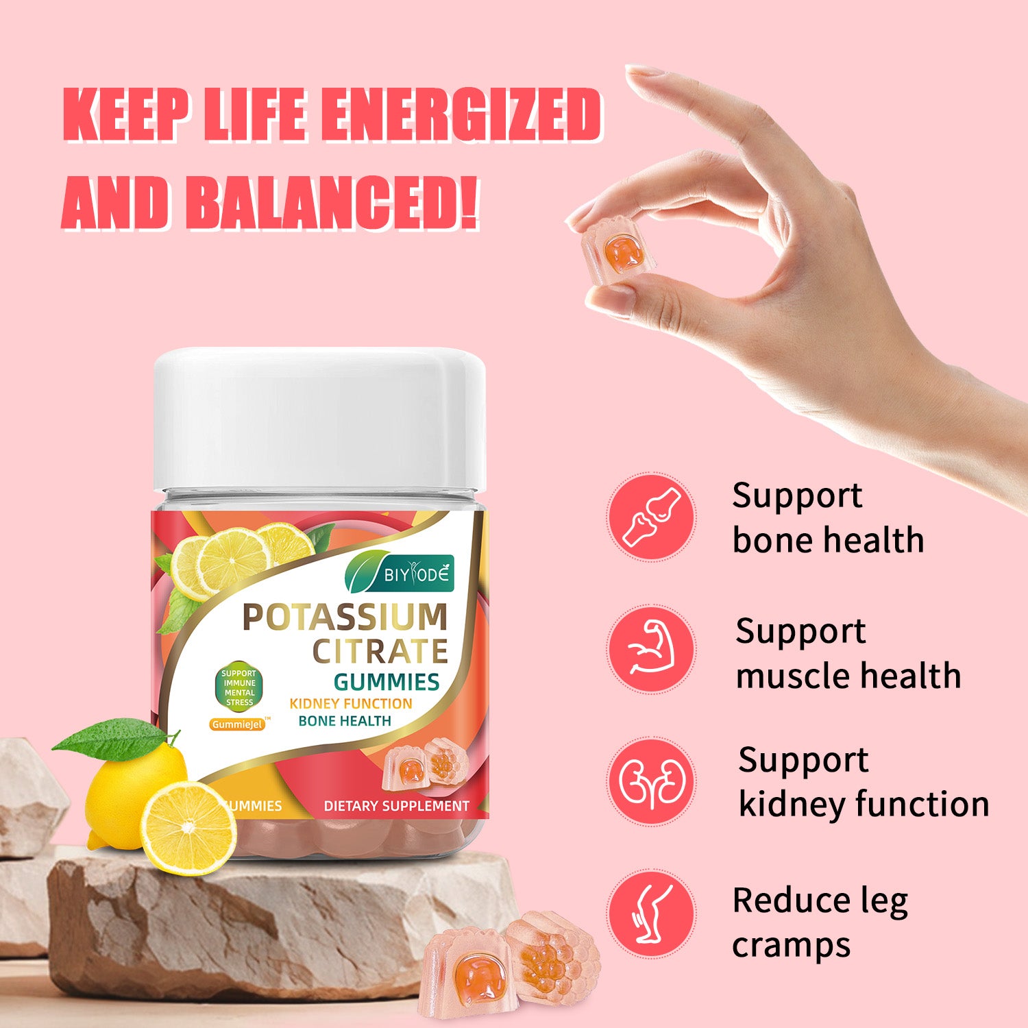 BIYODE Potassium Citrate Gummies