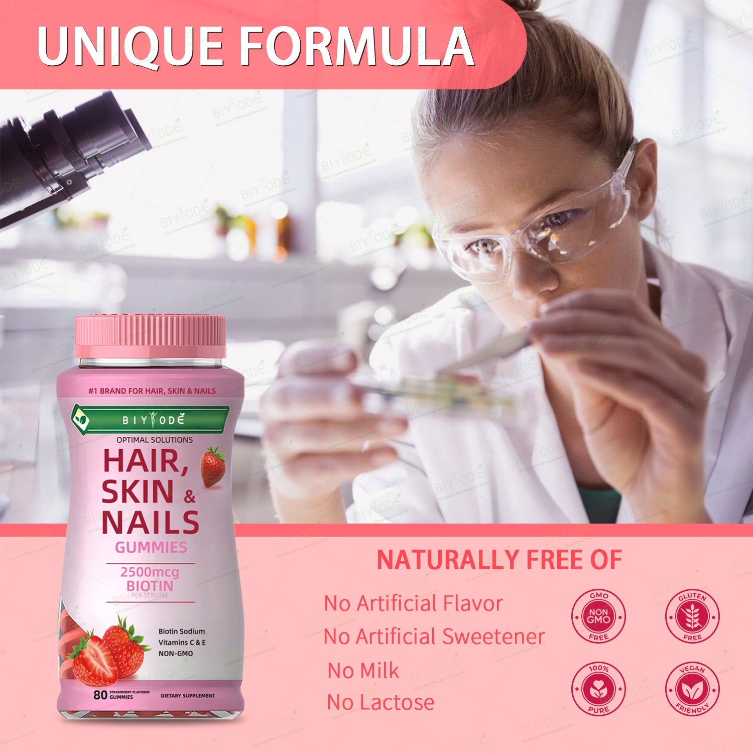 BIYODE Hair, Skin & Nail Care Gummies