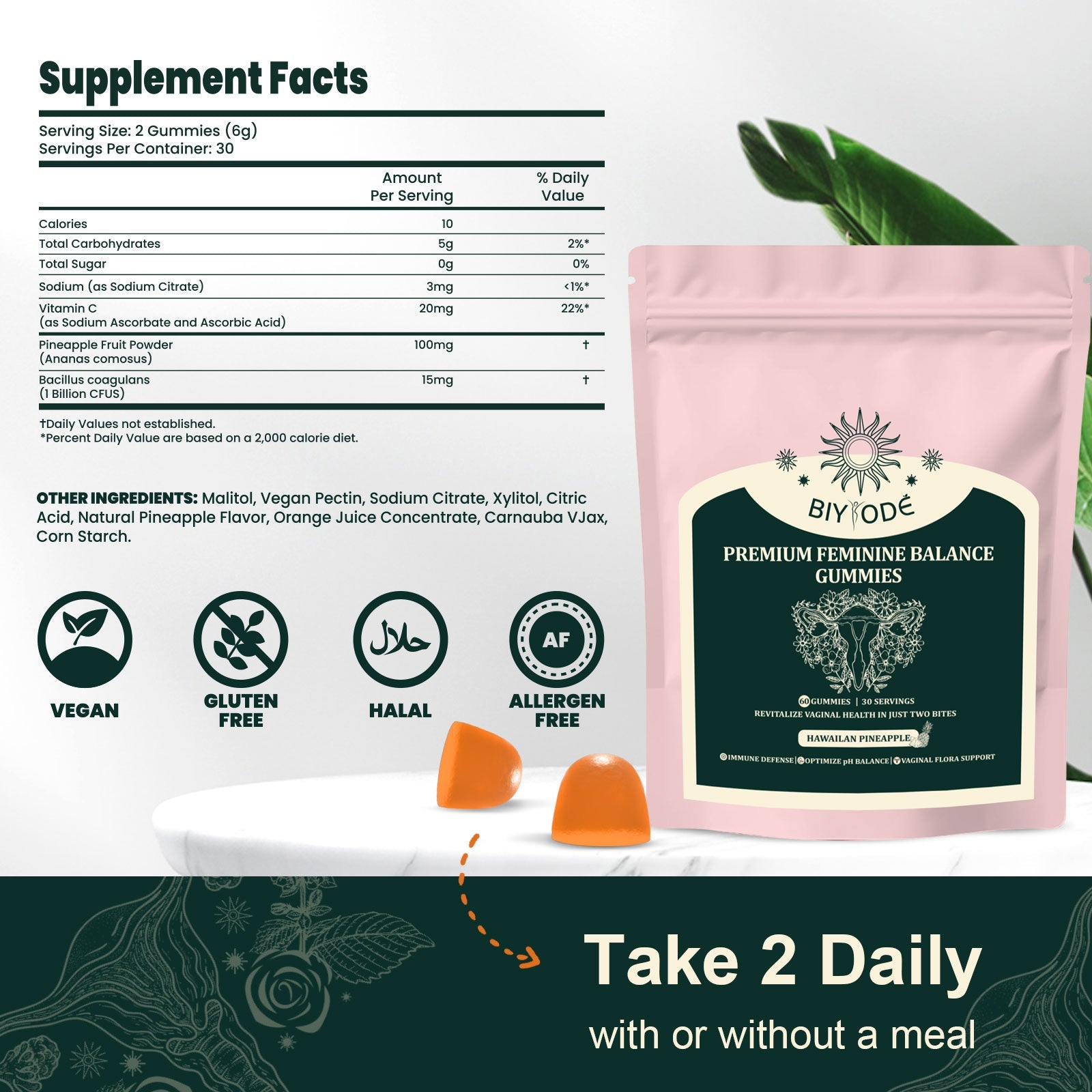 BIYODE Premium Women's Balance - 60 Gummies