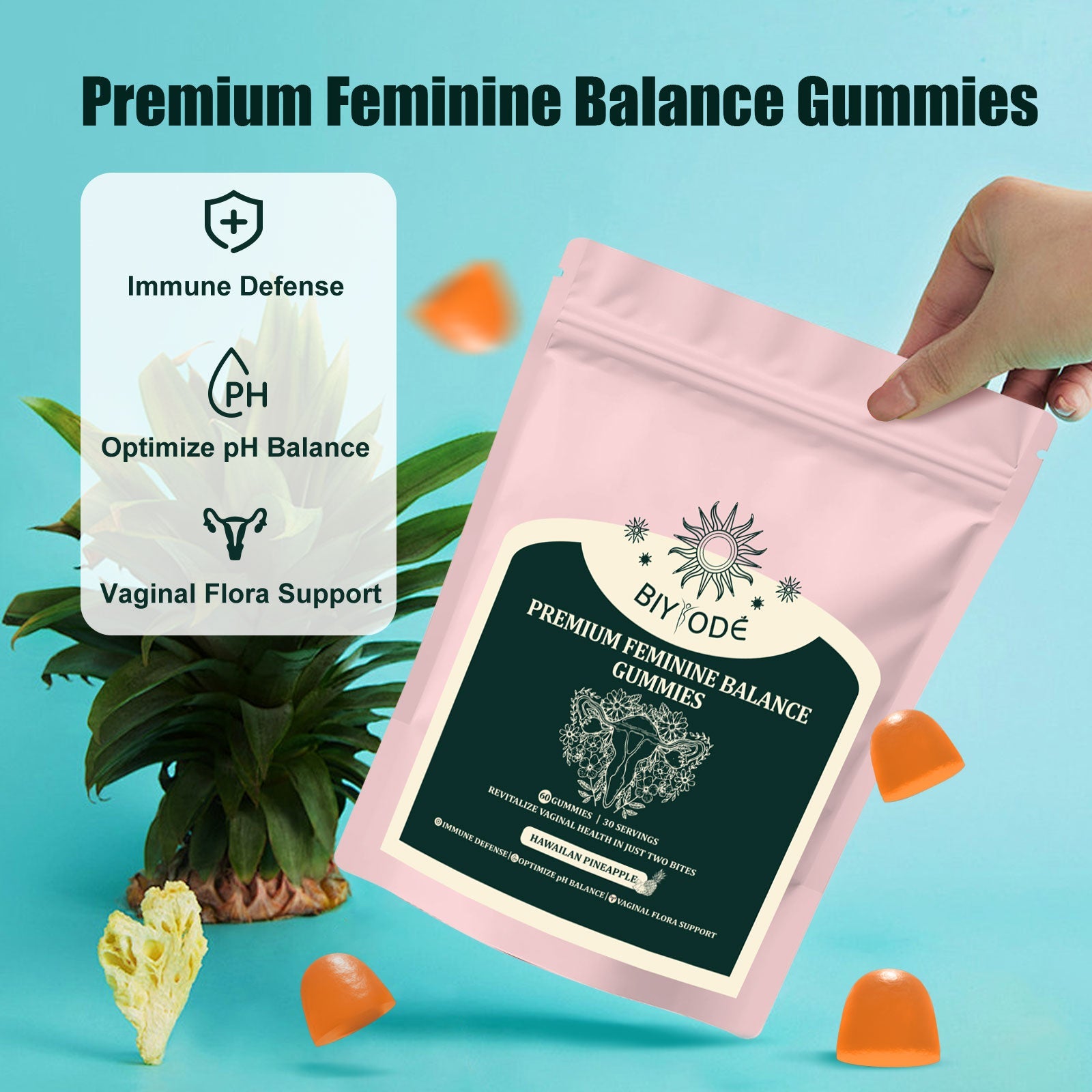 BIYODE Premium Women's Balance - 60 Gummies