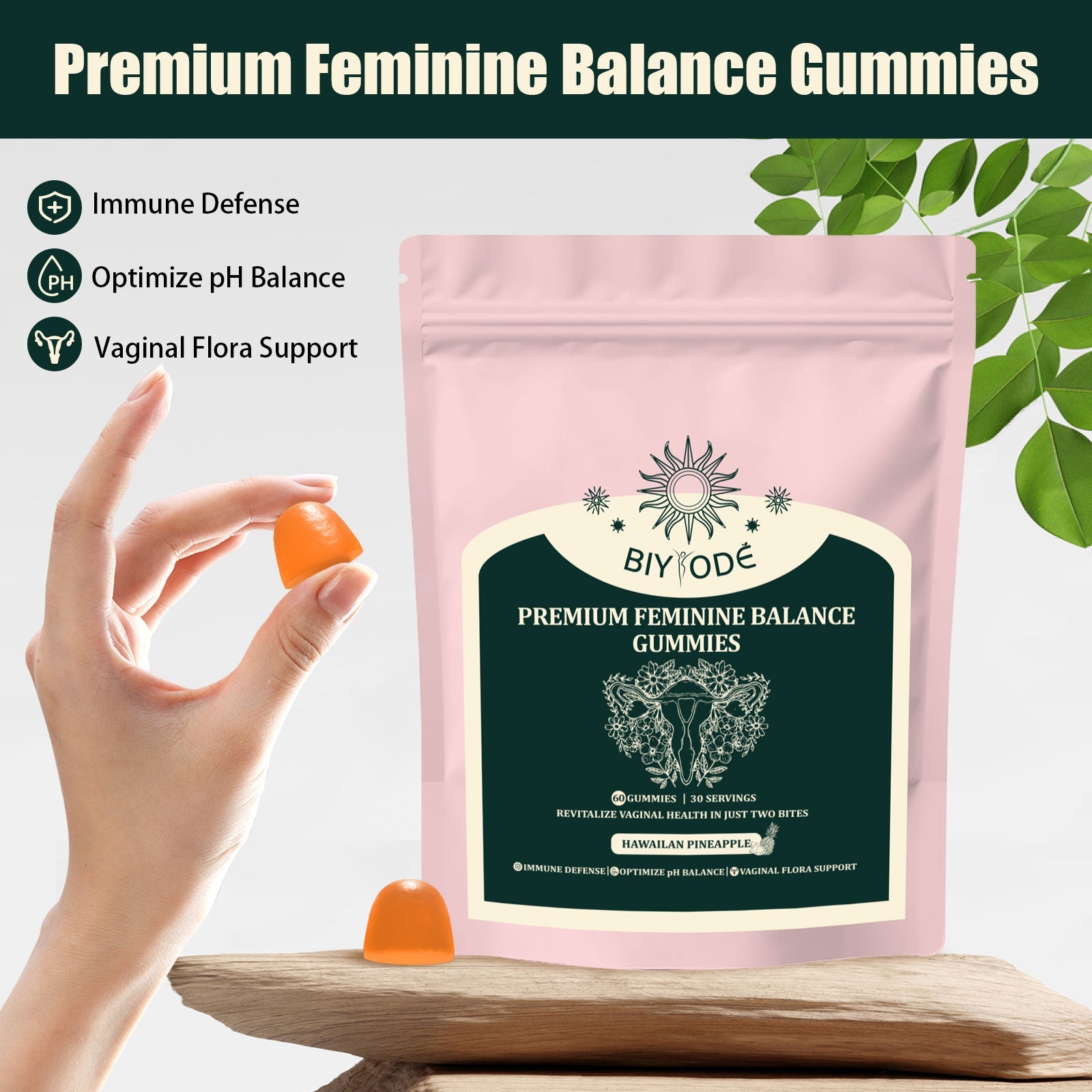 BIYODE Premium Women's Balance - 60 Gummies