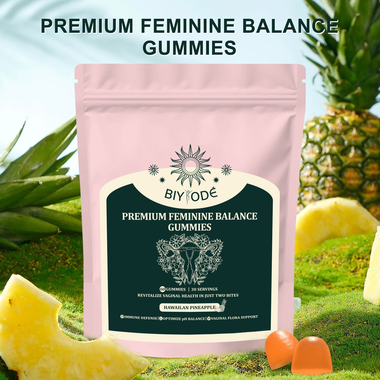 BIYODE Premium Women's Balance - 60 Gummies