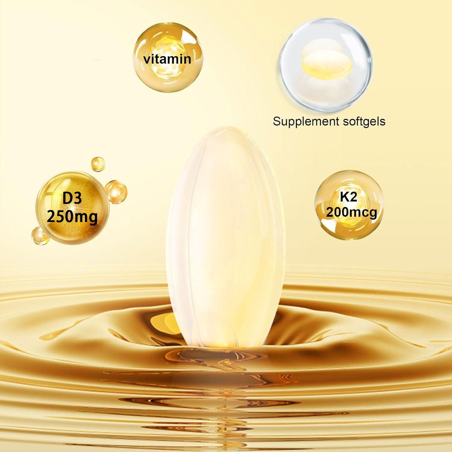 BIYODE Vitamin D3 & K2 Softgels