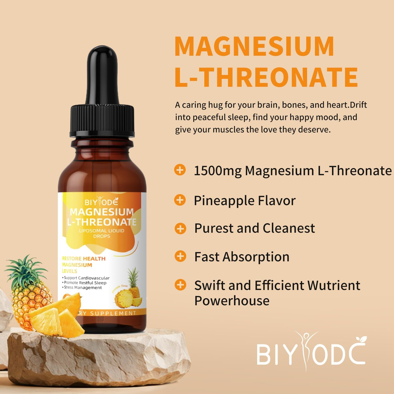 BIYODE Magnesium Glycinate 60ml – 1500mg