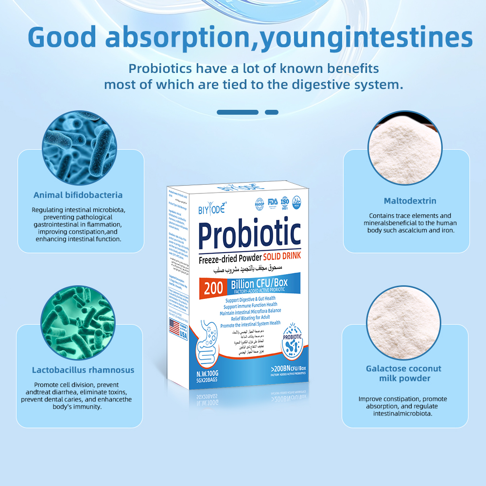 BIYODE Probiotic Freeze-dried Powder Solid Drink
