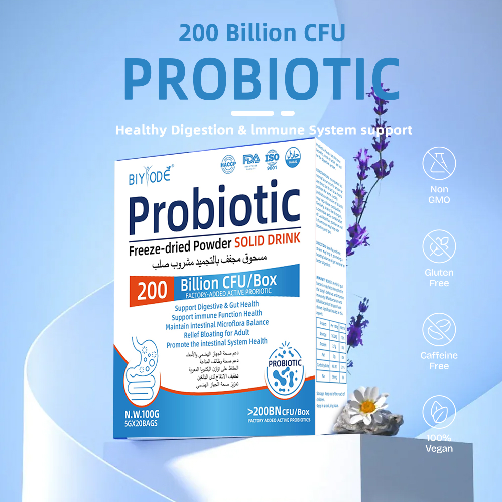 BIYODE Probiotic Freeze-dried Powder Solid Drink