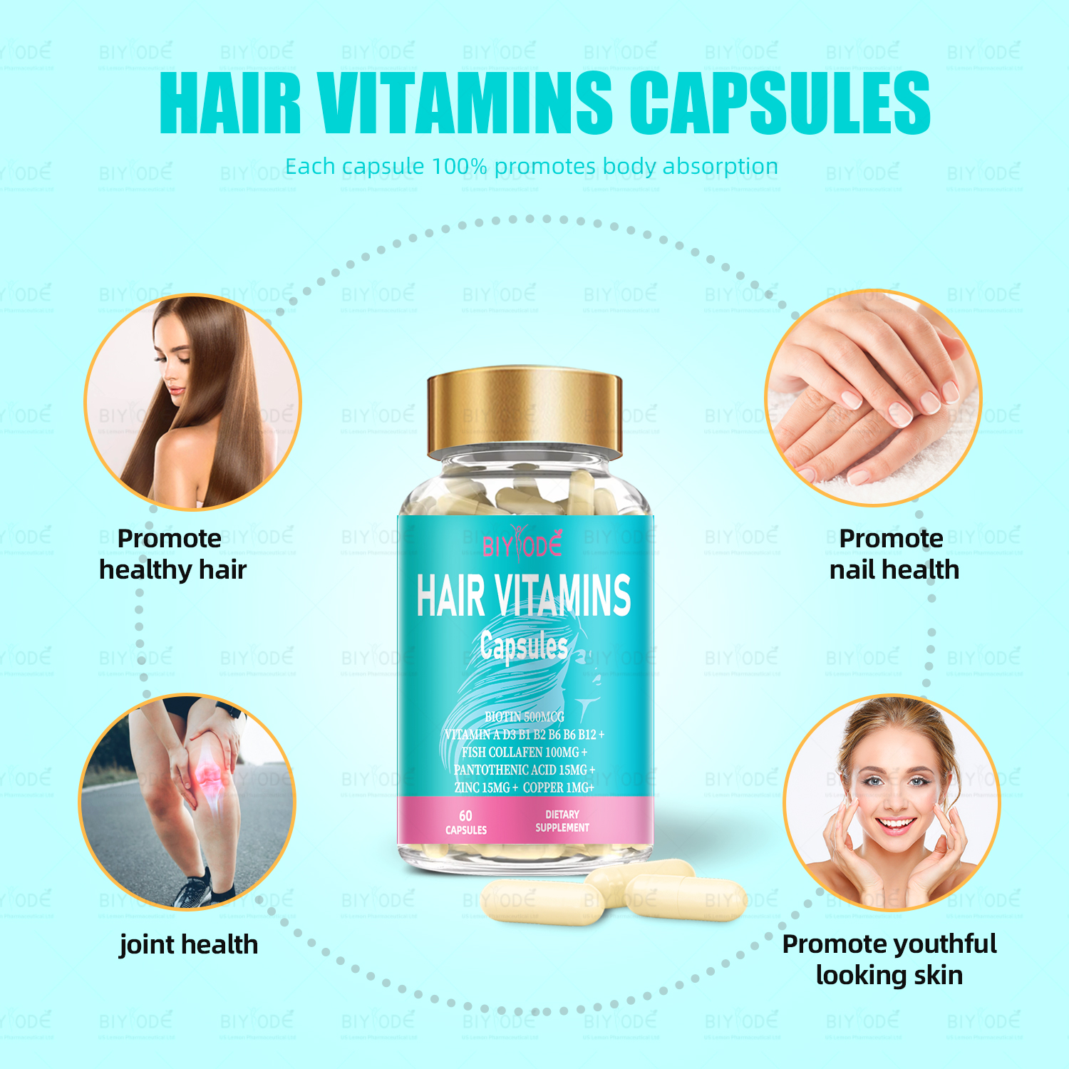 BIYODE Hair Vitamins Capsules