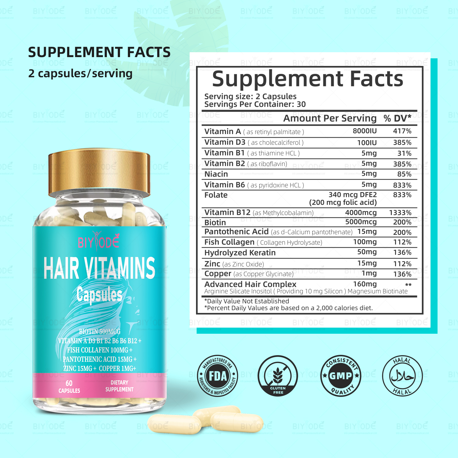 BIYODE Hair Vitamins Capsules