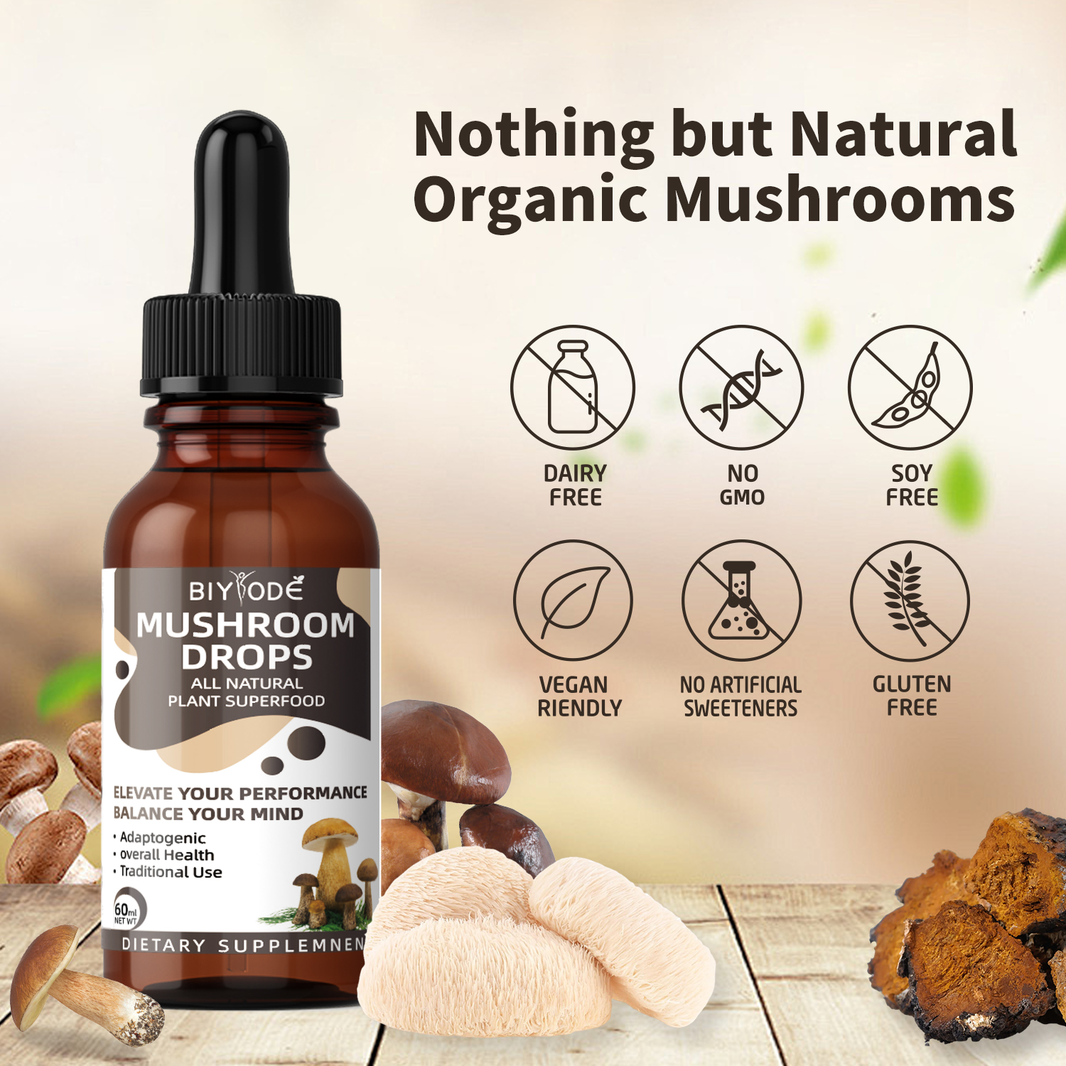 BIYODE Mushroom Drops