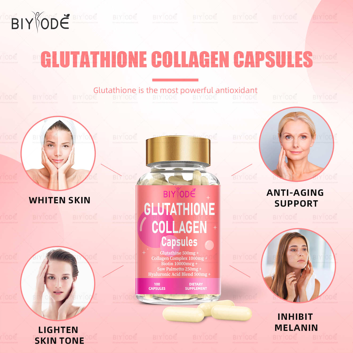 BIYODE Glutathione Collagen Capsules