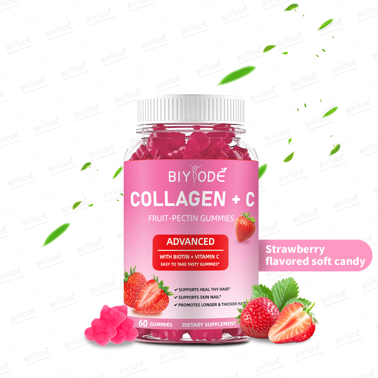 BIYODE Collagen + C Fruit-Pectin Gummies
