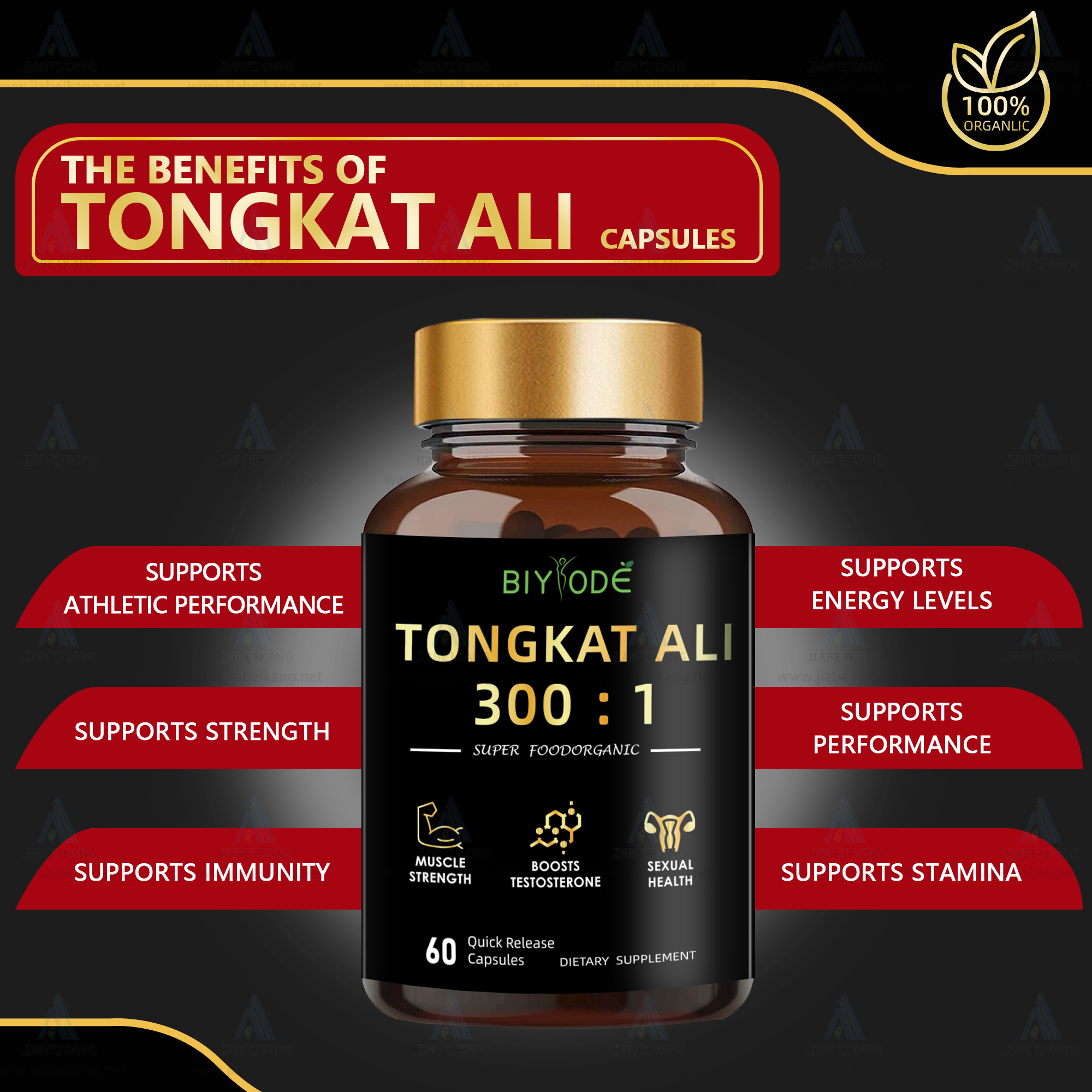 BIYODE Tongkat Ali 300:1 Capsules