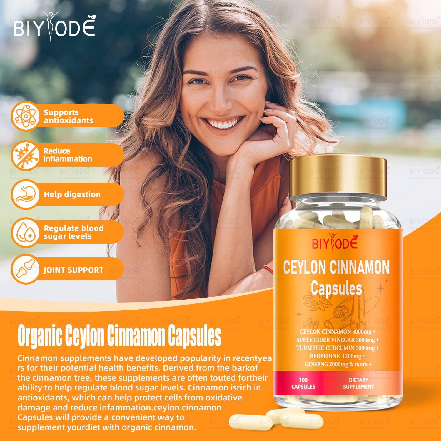 BIYODE Ceylon Cinnamon Capsules
