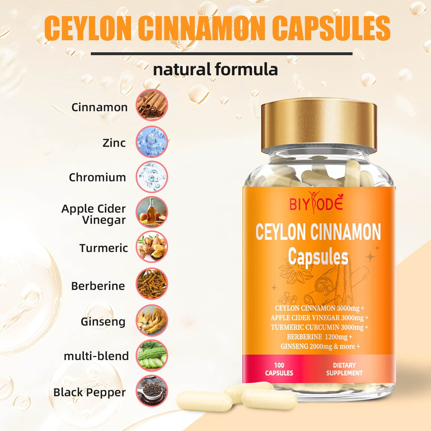 BIYODE Ceylon Cinnamon Capsules