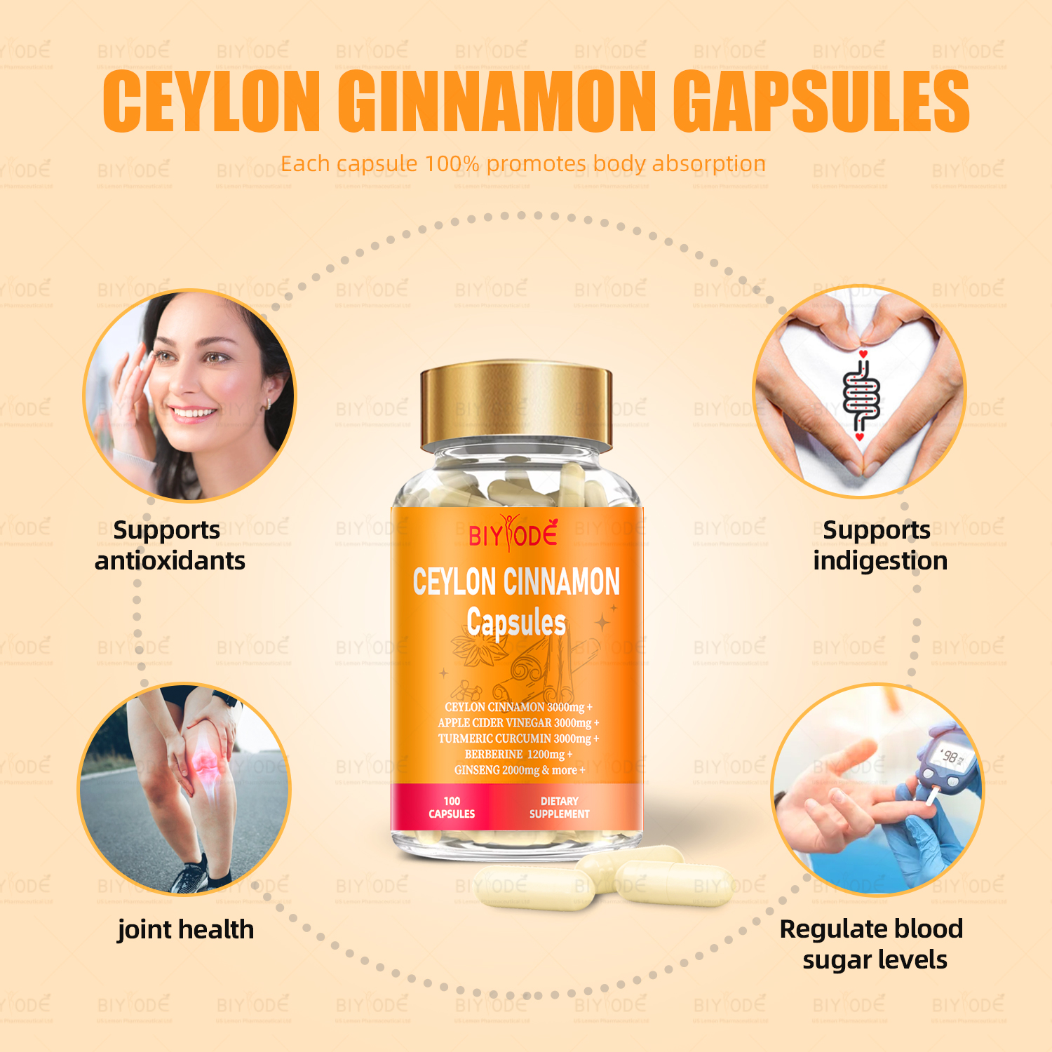 BIYODE Ceylon Cinnamon Capsules