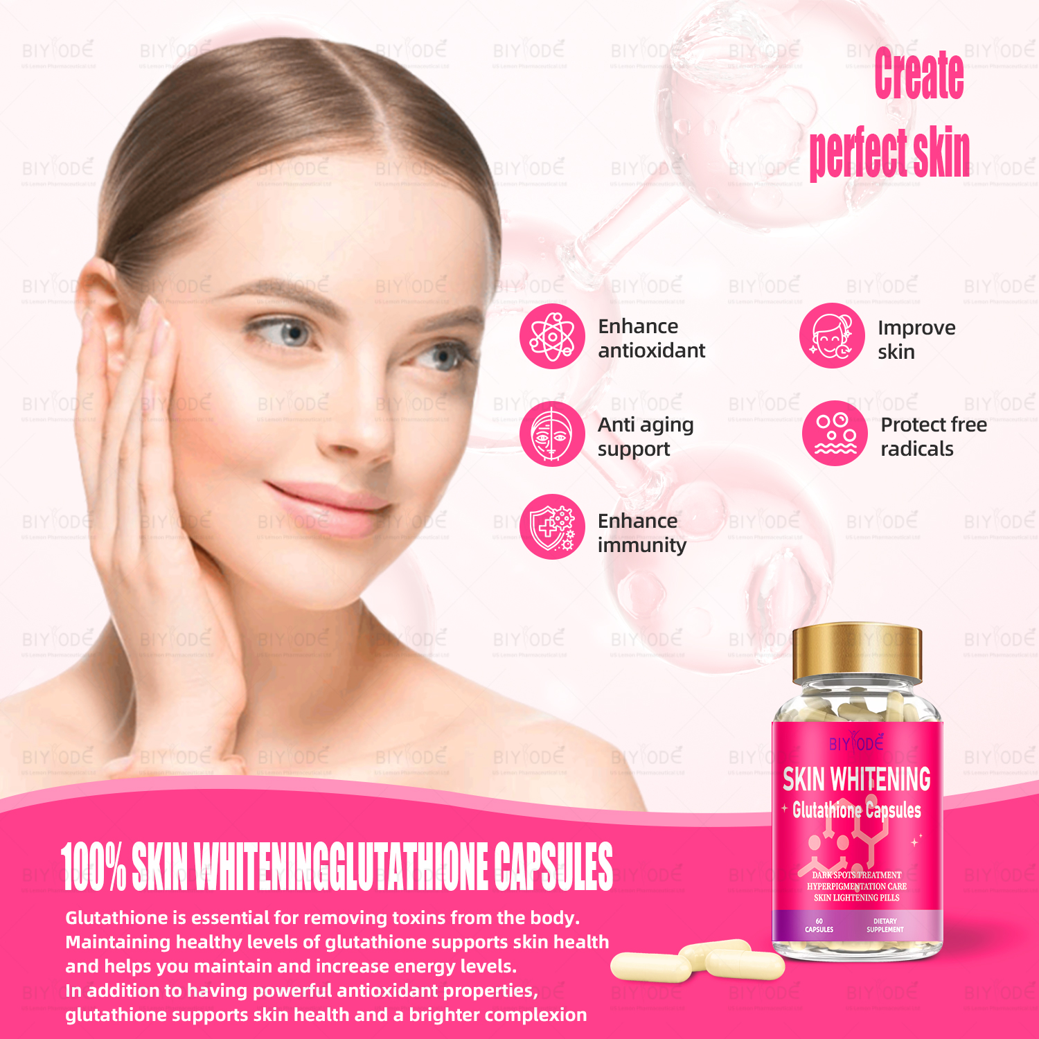 BIYODE Whitening + Glutathione Capsules