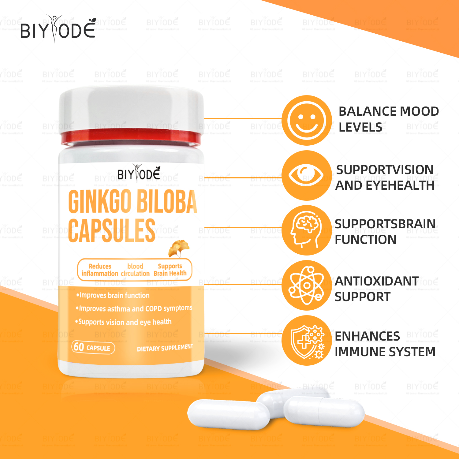 BIYODE Ginkgo Biloba Capsules