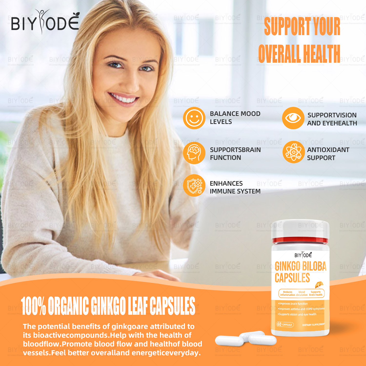 BIYODE Ginkgo Biloba Capsules