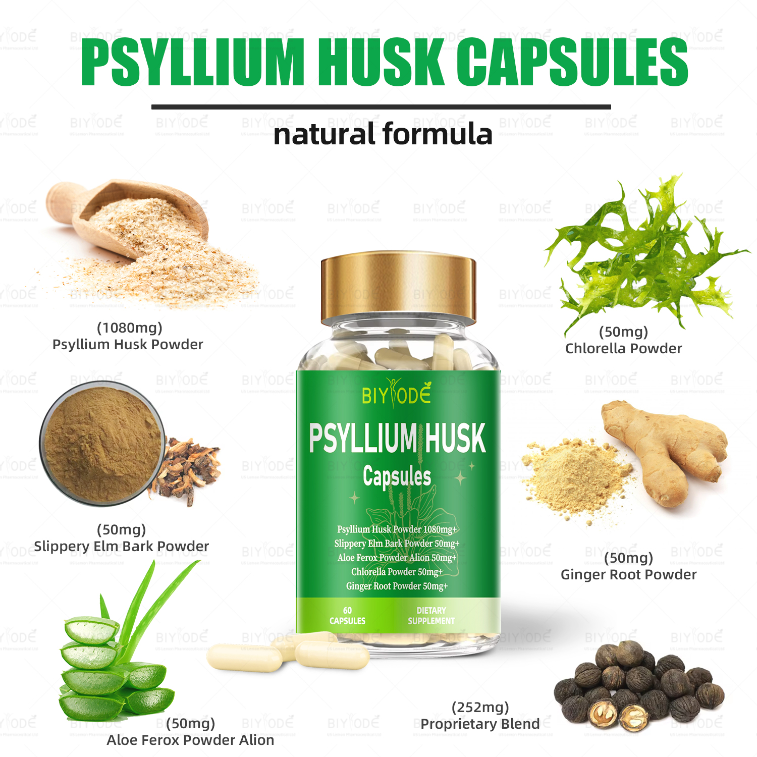 BIYODE Psyllium Husk Capsules