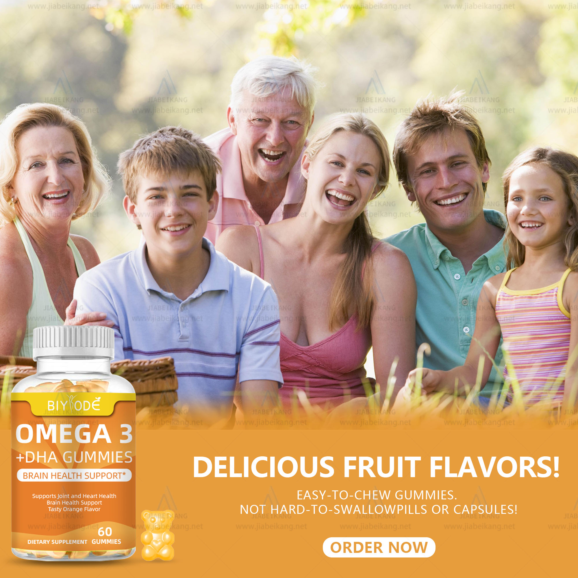 BIYODE Omega 3 + DHA Gummies