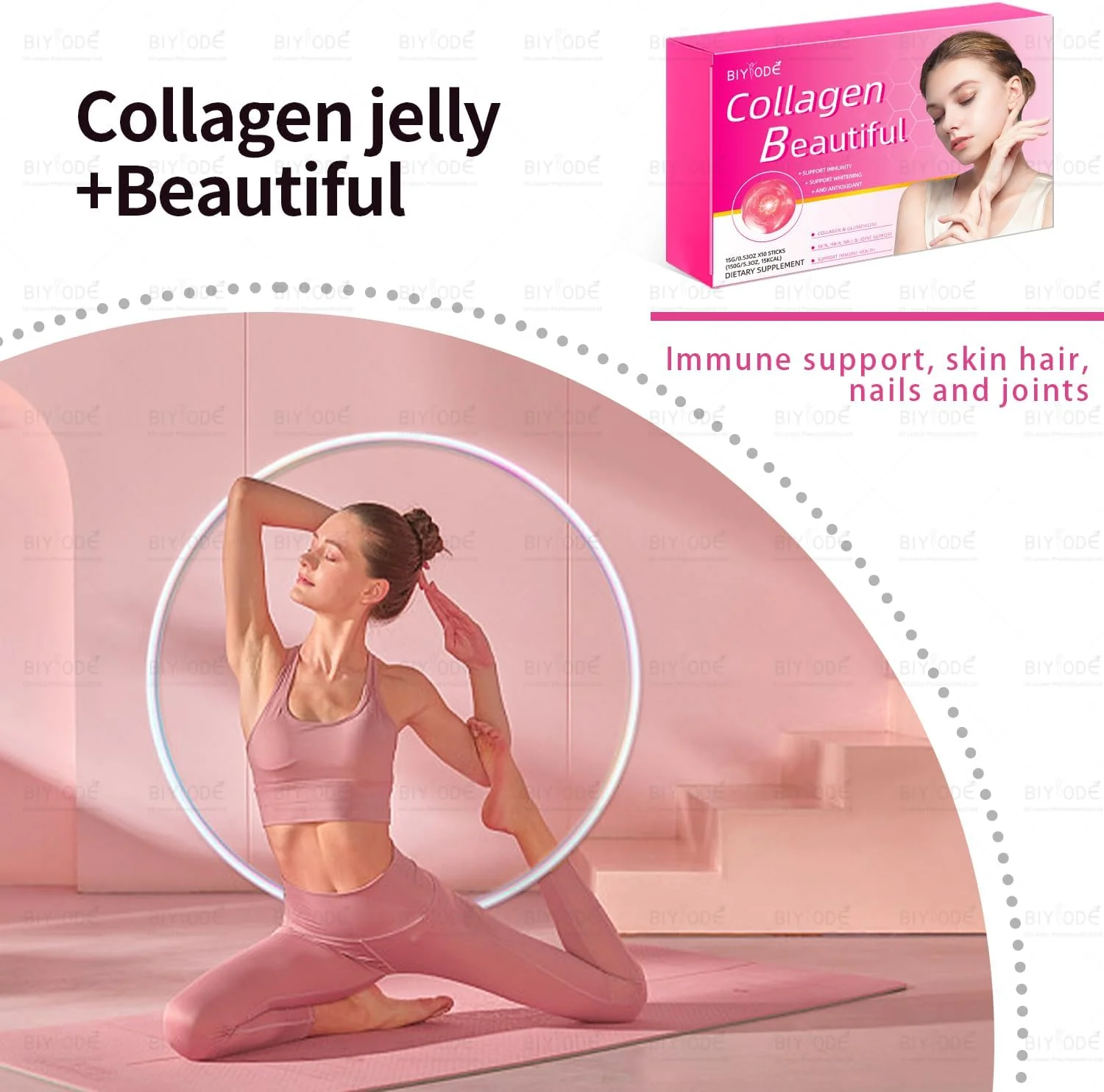 BIYODE Collagen Beauty Jelly, 10 Packets