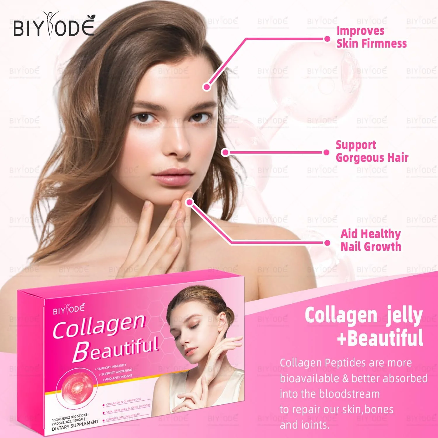 BIYODE Collagen Beauty Jelly, 10 Packets
