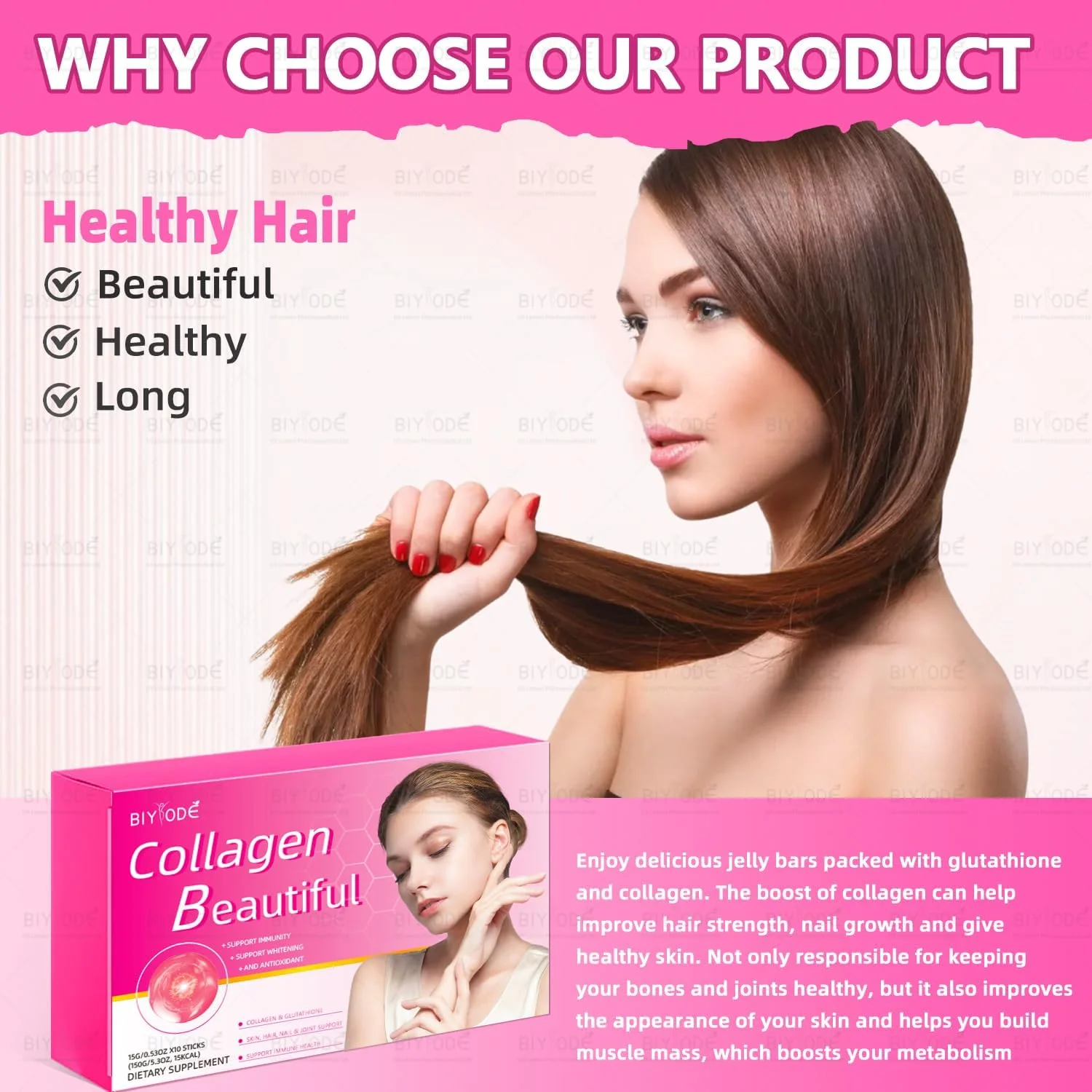 BIYODE Collagen Beauty Jelly, 10 Packets