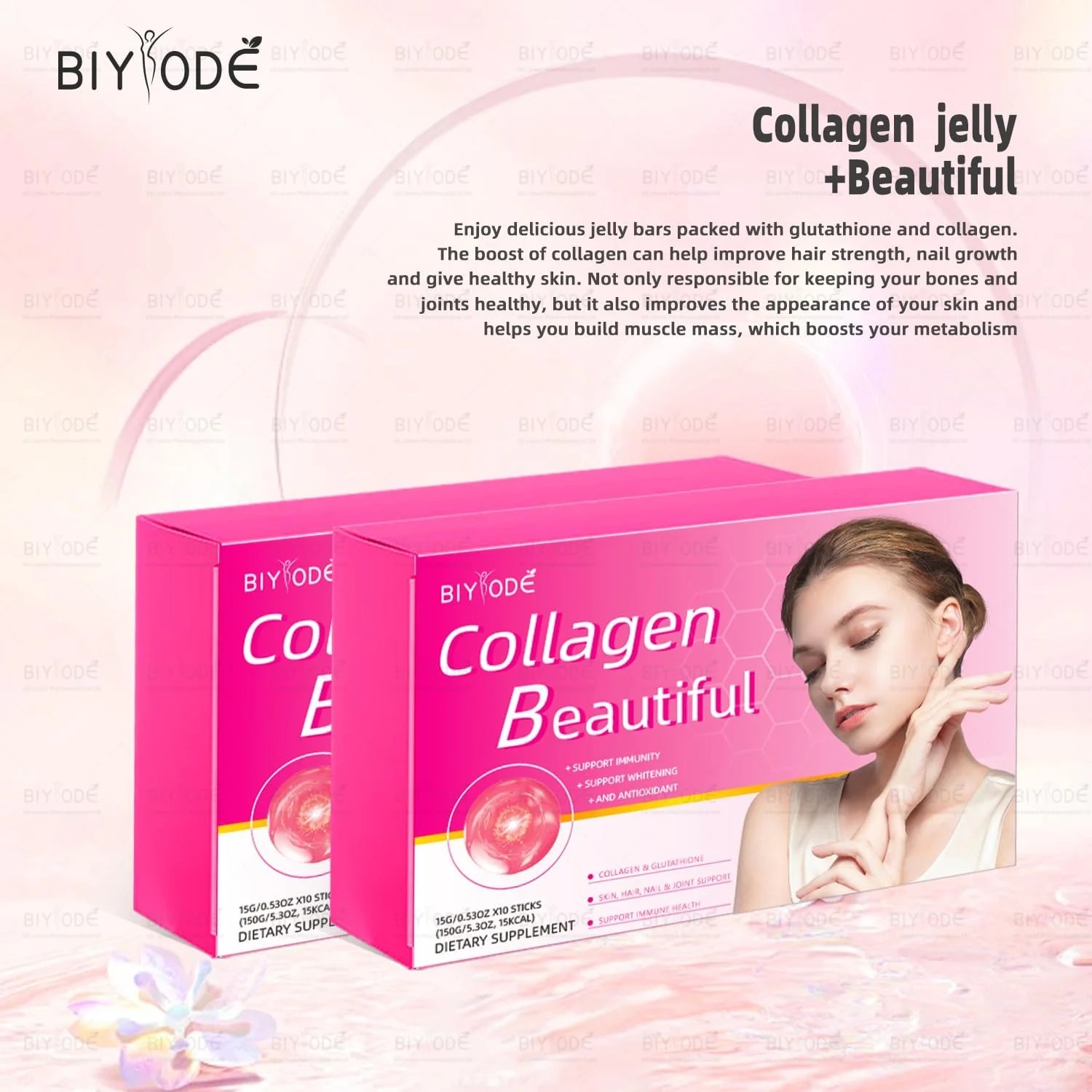 BIYODE Collagen Beauty Jelly, 10 Packets