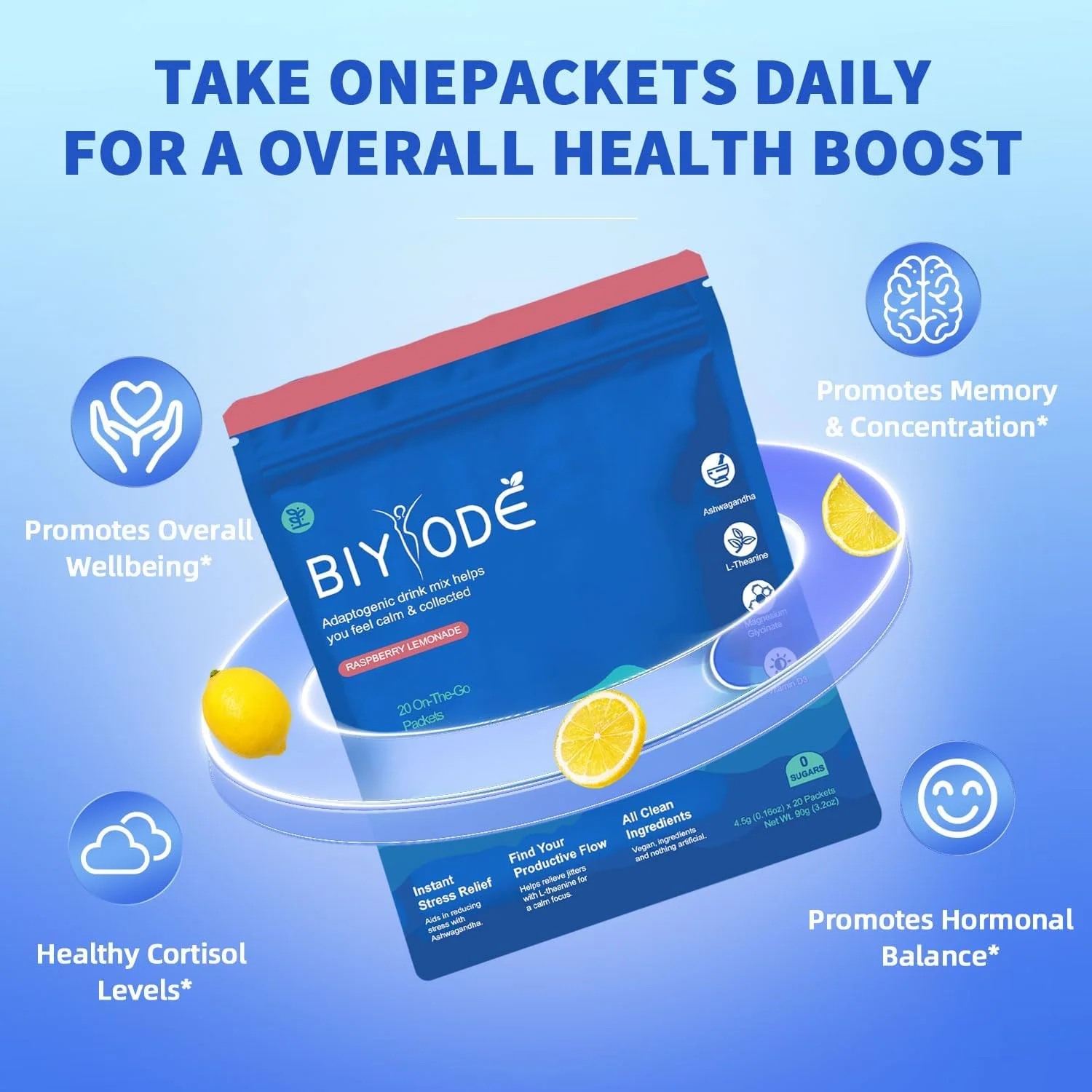 BIYODE vegan soothing drink.