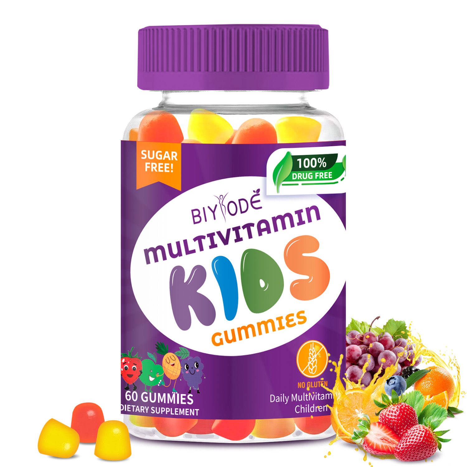 BIYODE Kids Multivitamin Gummies