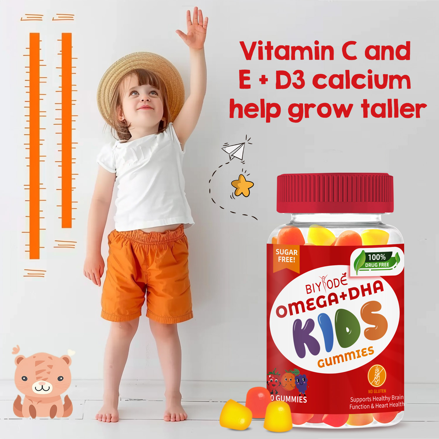 BIYODE Kids Omega-3 + DHA Gummies