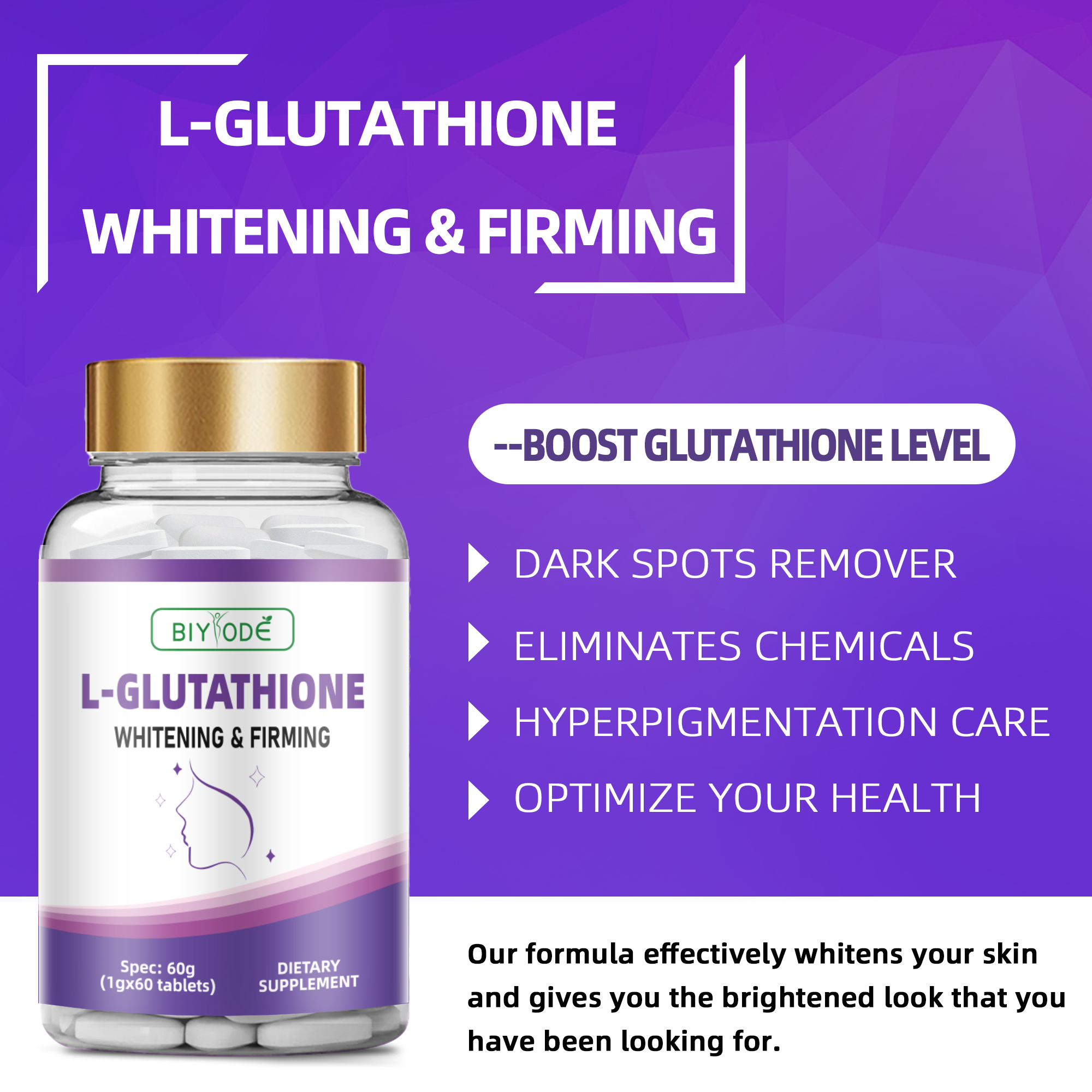 BIYODE L-Glutathione Tablets