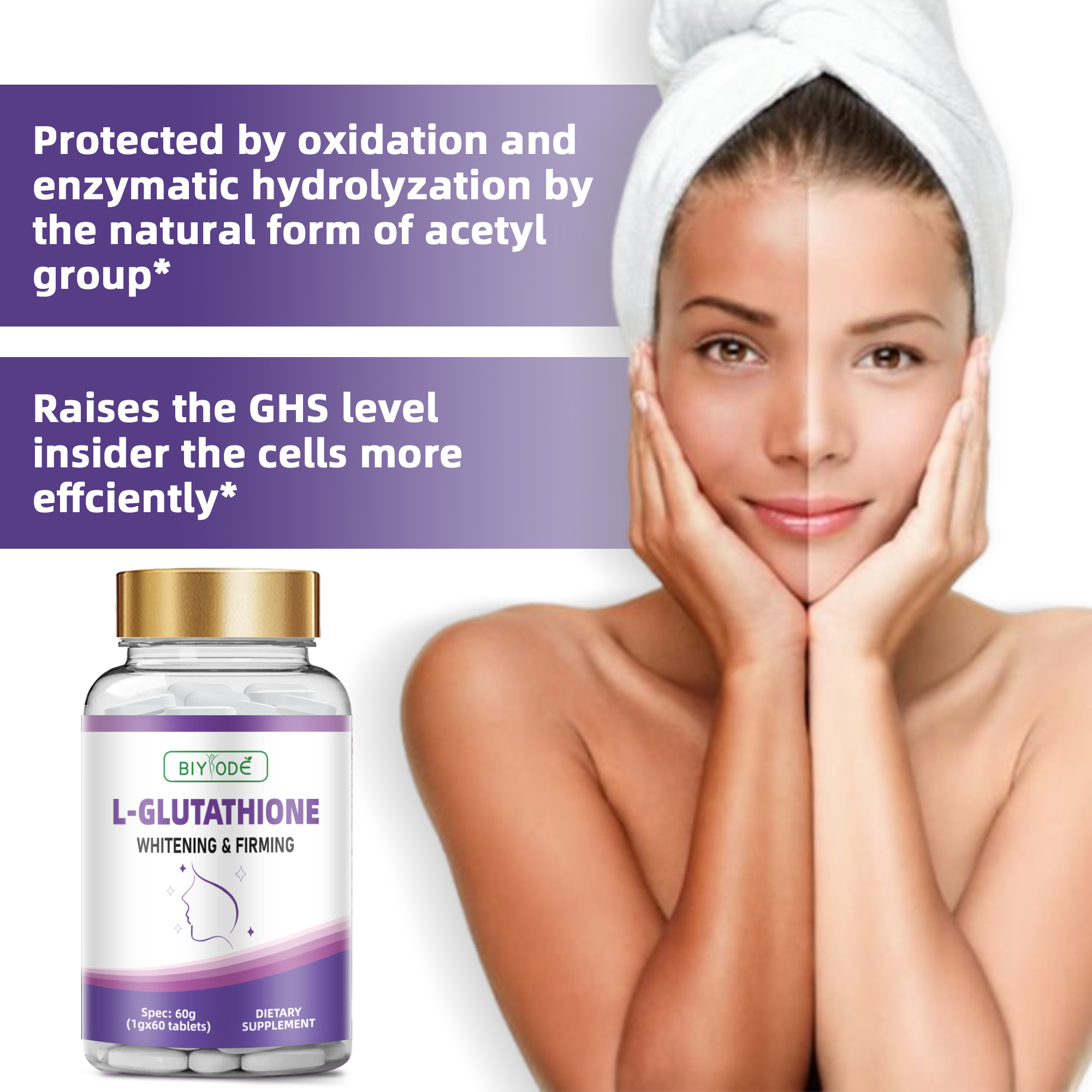 BIYODE L-Glutathione Tablets