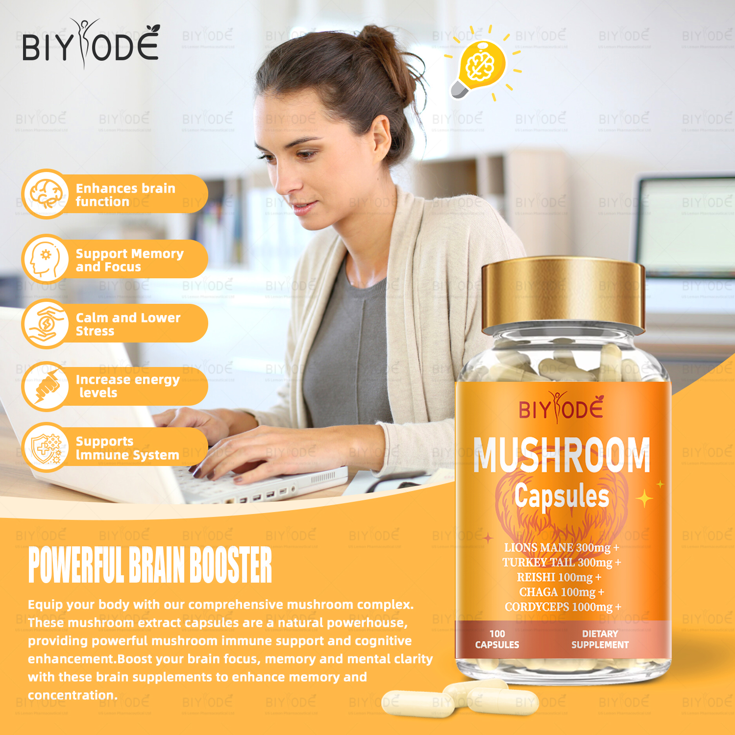 BIYODE Mushroom Capsules