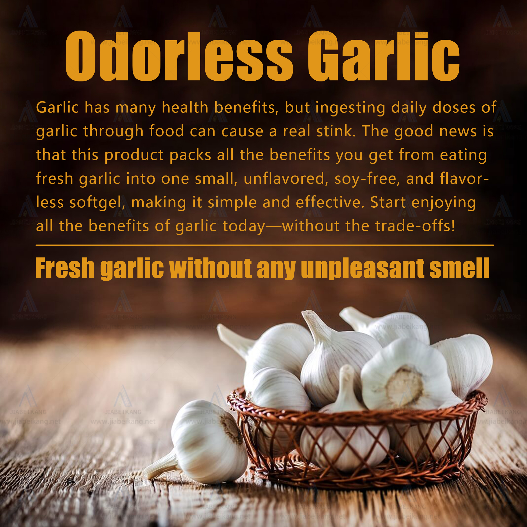 BIYODE Odorless Garlic Oil 1000mg Softgels