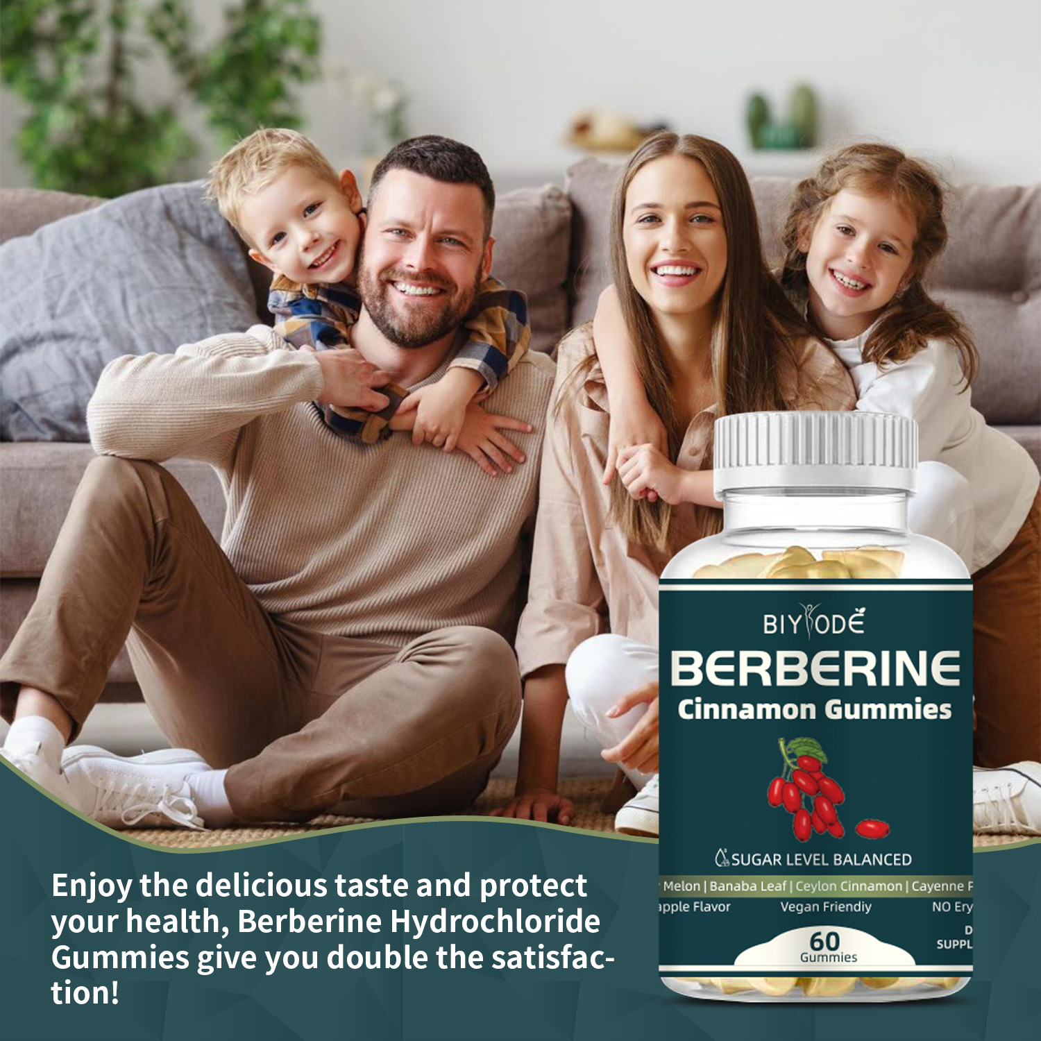 BIYODE Berberine Cinnamon Gummies