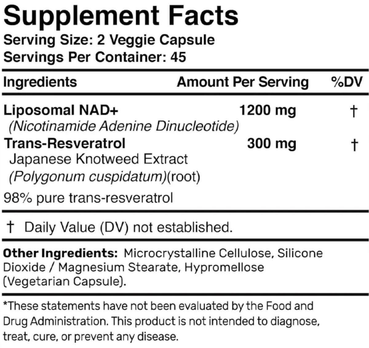 LIFEWORTH  NAD+ &amp; Trans-Resveratrol