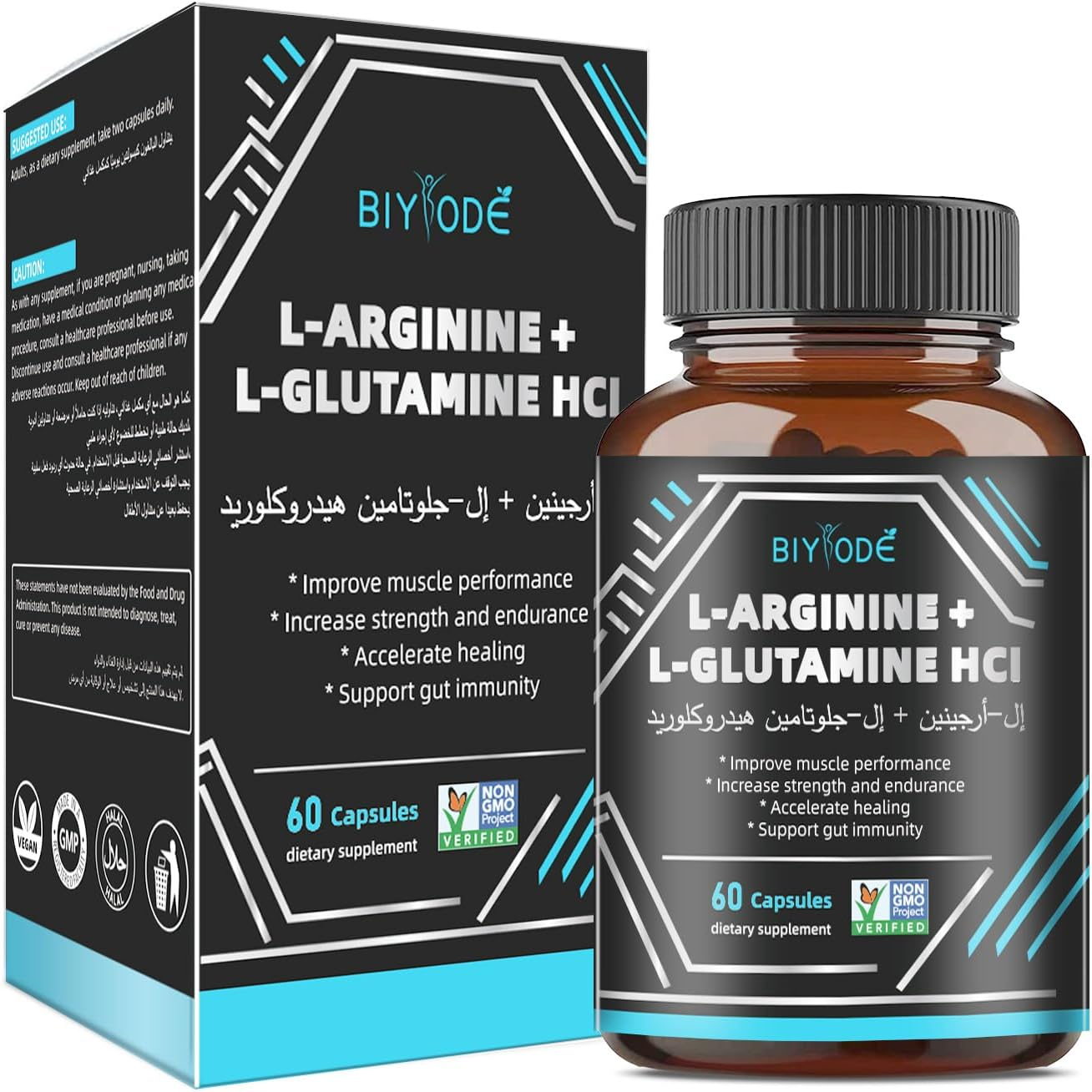BIYODE L-ARGININE + L-GLUTAMINE HCI