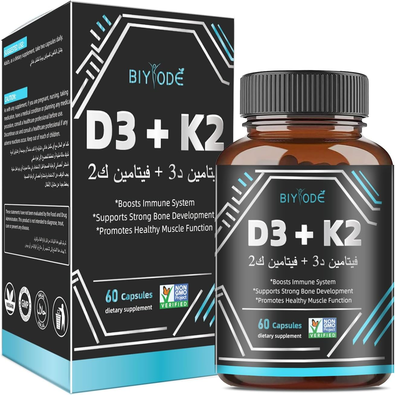 BIYODE D3 + K2: The Ultimate Bone &amp; Immune Support